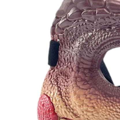 Helmet Dinosaur - Wearable Roleplay Costume Toy (Brown Dinosaur Variety) - Wen Sheng Edition