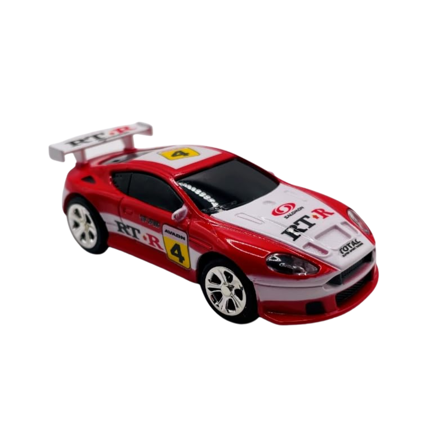 Create Toys / Shen Qi Wei 2006C 1:64 Scale Aston Martin Mini RC Car (Red & White)