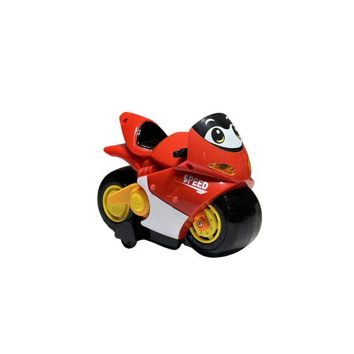 B/O Motorcycle Toy with Light & Sound Effects – Red Racing Bike for Kids 18M+