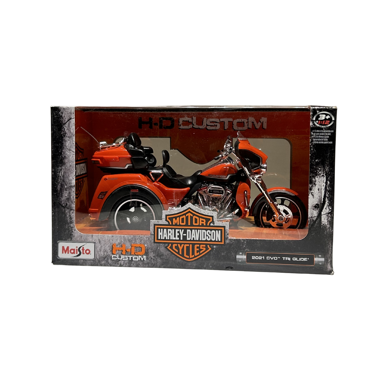 Maisto Harley-Davidson 2021 CVO Tri Glide Die-Cast Trike Motorcycle Model (1:12 Scale, 3+ Years)