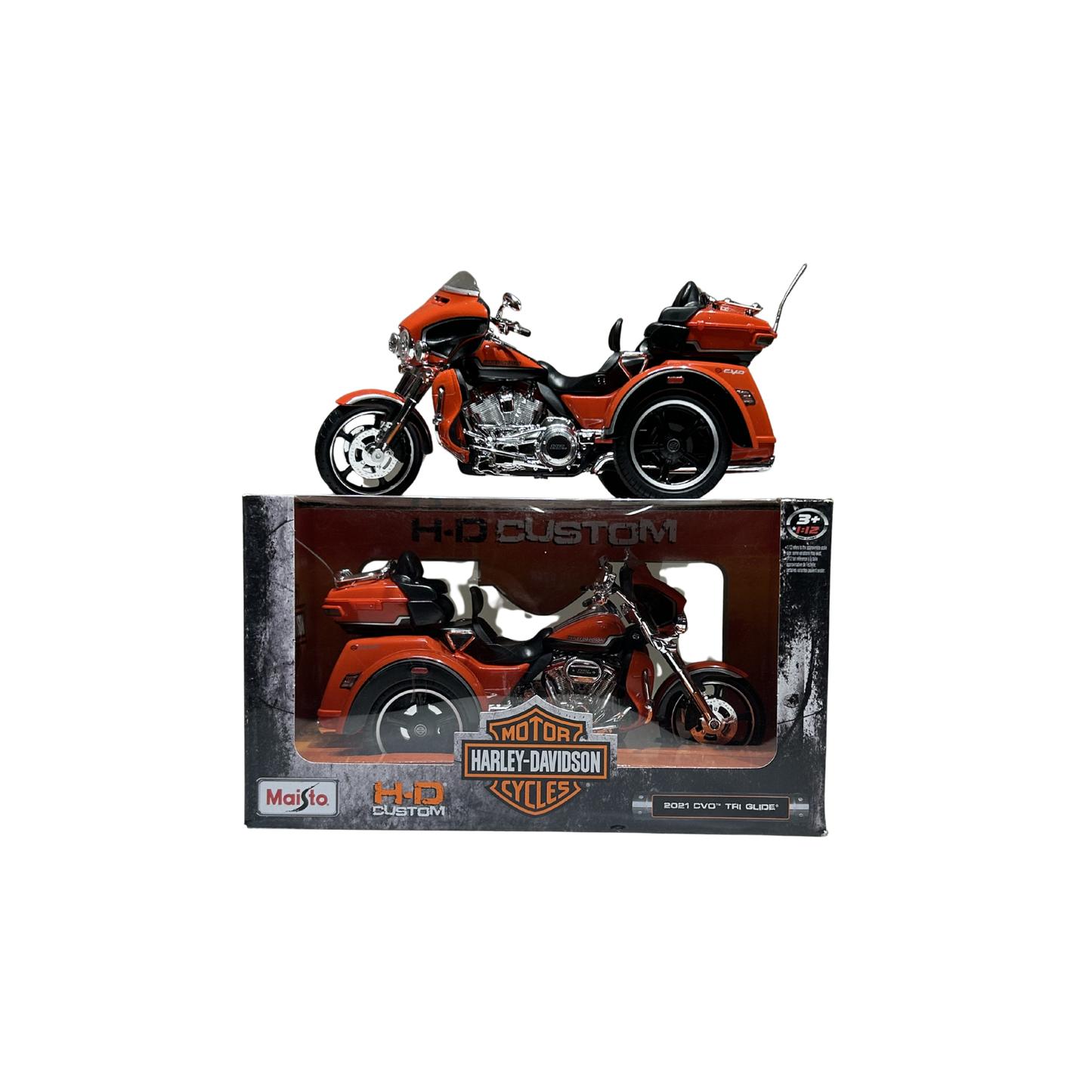 Maisto Harley-Davidson 2021 CVO Tri Glide Die-Cast Trike Motorcycle Model (1:12 Scale, 3+ Years)