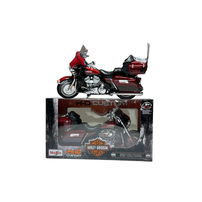 Harley-Davidson FLHTK Electra Glide Ultra Limited Die-Cast Motorcycle Model – Red Touring Bike Collectible