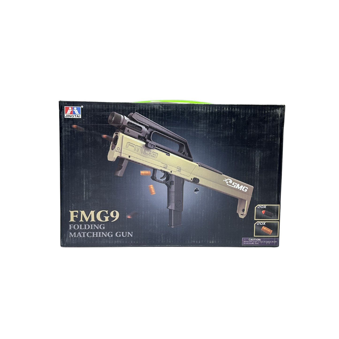 FMG9 Folding Toy Gun with Soft Foam Darts – Tactical Blaster Toy for Kids