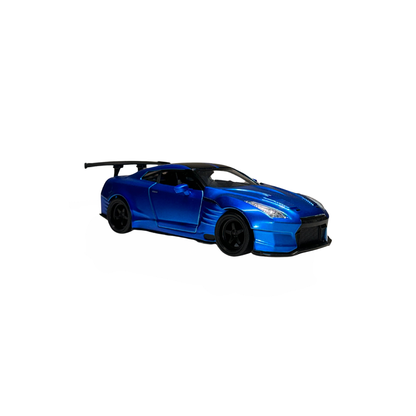 Fast & Furious Brian's Nissan GT-R (R35) Ben Sopra Die-Cast Model Car – Blue Collectible Toy Ca