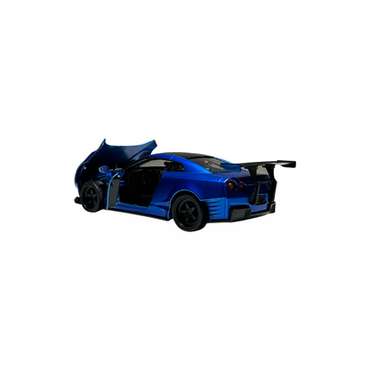 Fast & Furious Brian's Nissan GT-R (R35) Ben Sopra Die-Cast Model Car – Blue Collectible Toy Ca