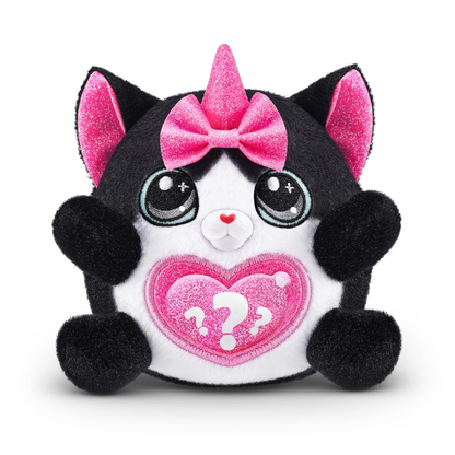 Rainbocorns Kittycorn Surprise Series 2 – Black Cat Collectible Plush with Surprise Egg & Slime by ZURU