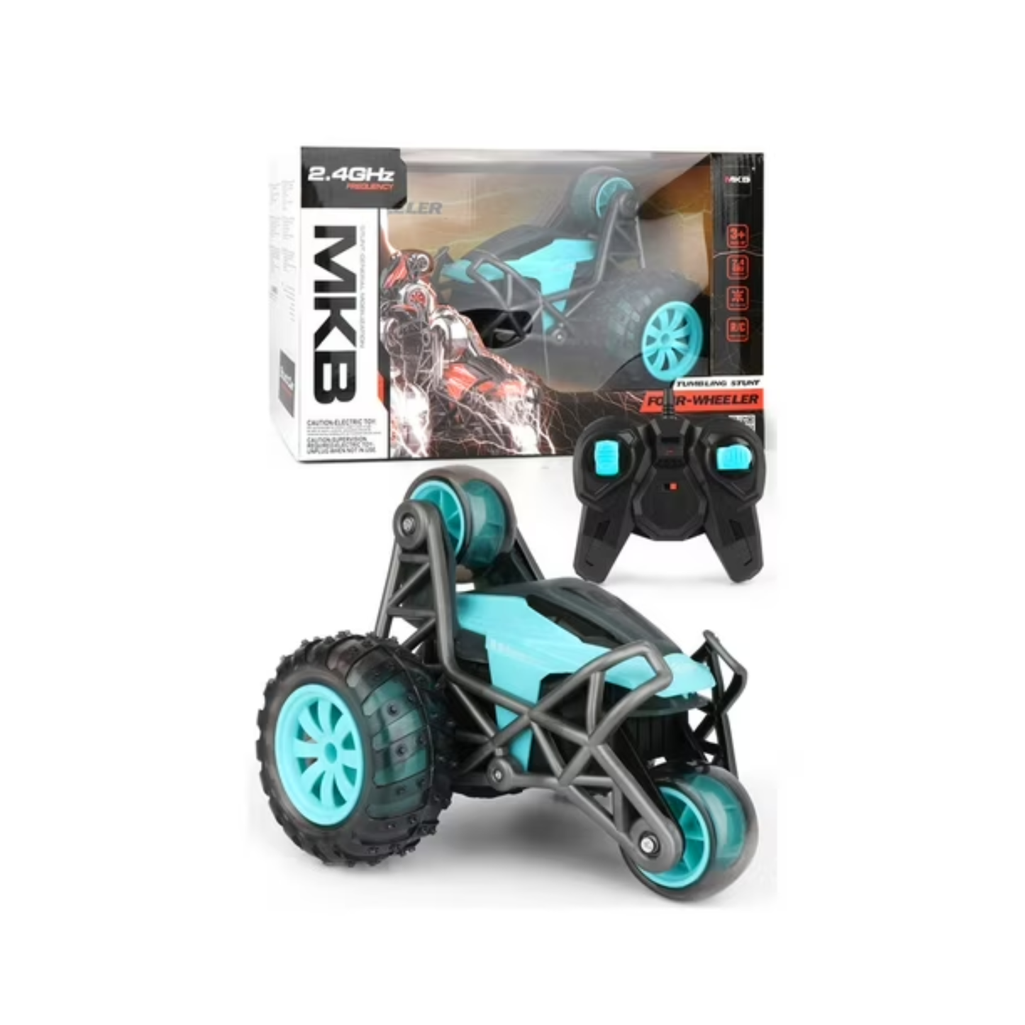 MKB Stunt General Mobilization Sprint 4x4 Remote Control Tumbling Stunt Car