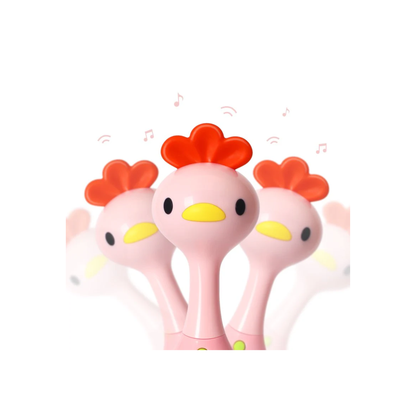 Hola Mini Rattle Toy – Adorable Animal-Themed Musical Rattle for Babies 3M+