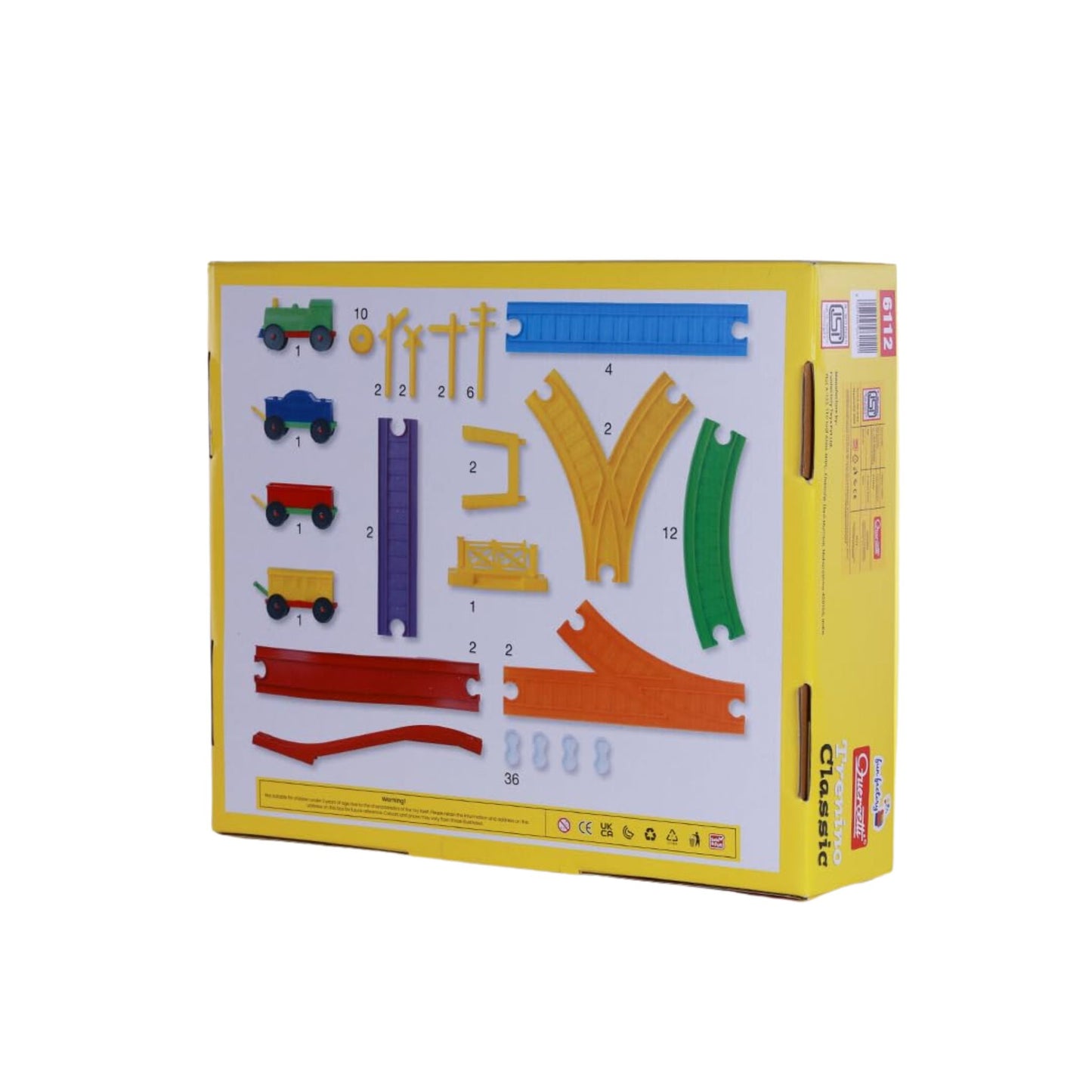 Trenino Classic - Wooden / Educational Train Set (Fun Factory Quercetti Edition)