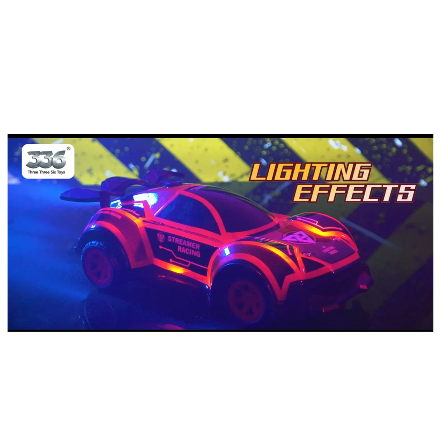 336 Toys Light Racing Spray Remote Control Stunt Car (Orange)