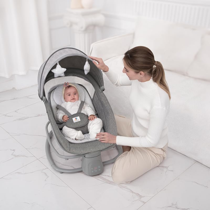 Mastela Deluxe Multi-Functional Bassinet – Premium Comfort in Sophisticated Grey