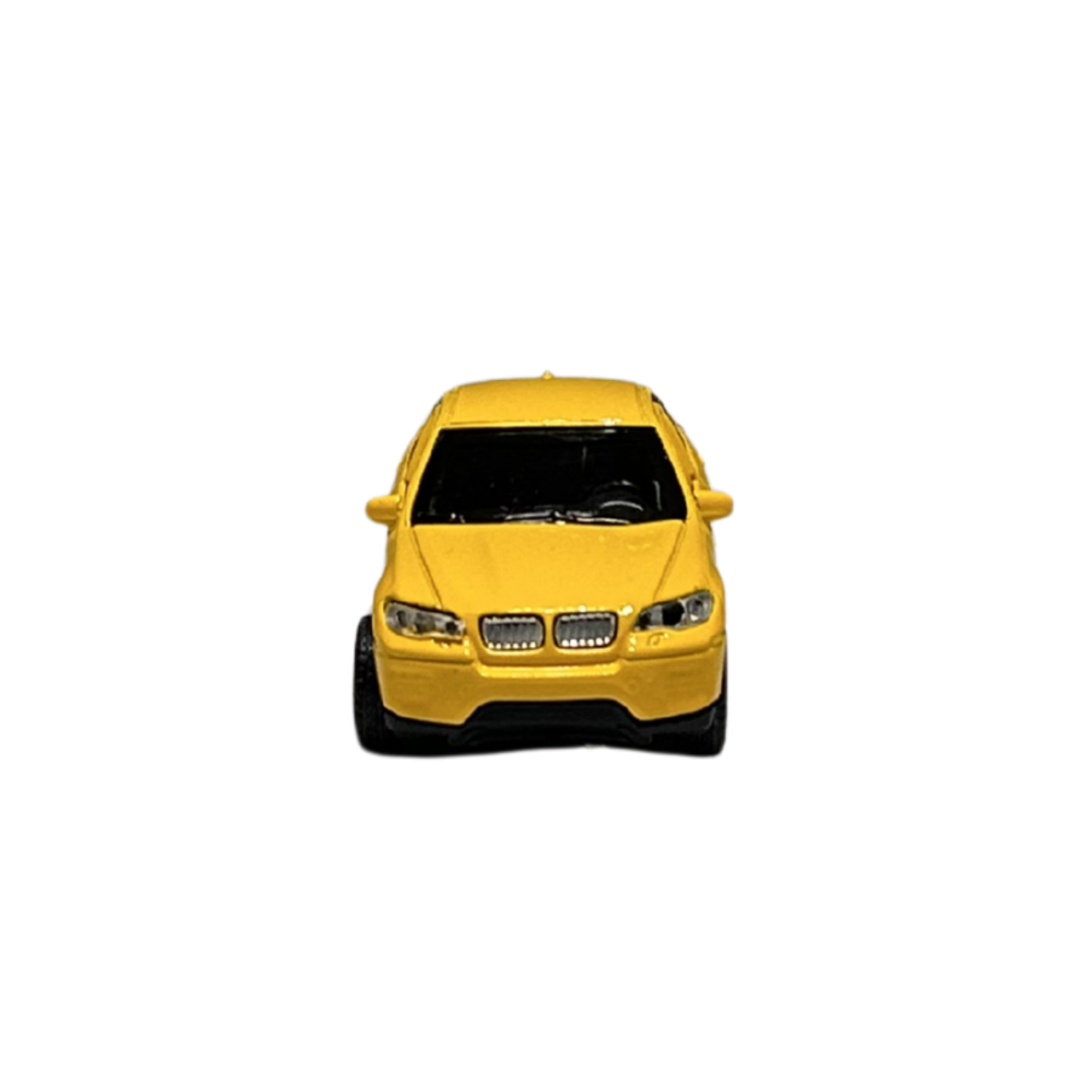 Yellow Die-Cast SUV Toy Car – Alloy Vehicle Model with Opening Doors for Kids
