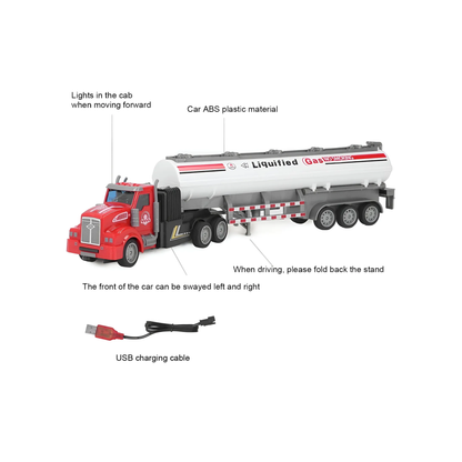 Yue Ye Toys 1:46 Scale Oil Tank Truck Series - Liquefied Gas Carrier