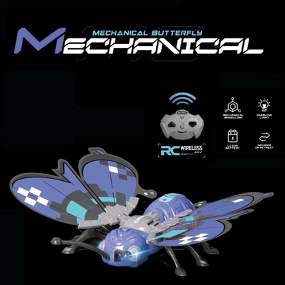 Mechanical Butterfly - Interactive STEM Toy (Blue Color) - Nanhong Edition