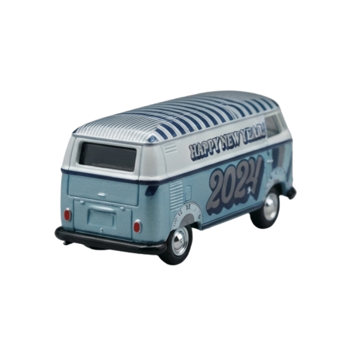 2024 Happy New Year Volkswagen Type 2 Panel Van | Hobby - GreenLight 1:64 Scale