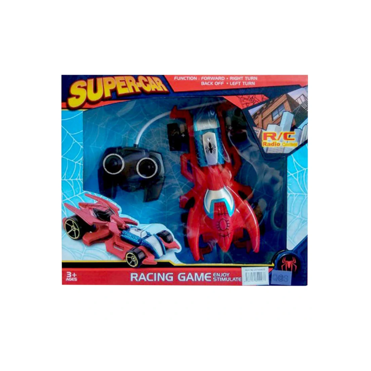 Spiderman Racing Game Remote Control Car (Red)