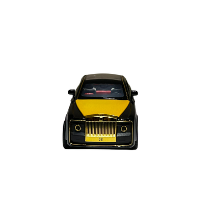XLG Luxury Simulation Sound & Light 1:24 Scale Die-Cast Model Car (Black & Gold)