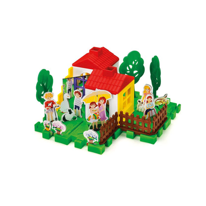 Geo Ville - Creative Educational Construction & City Set (60 Pieces) - Fun Factory Quercetti Edition