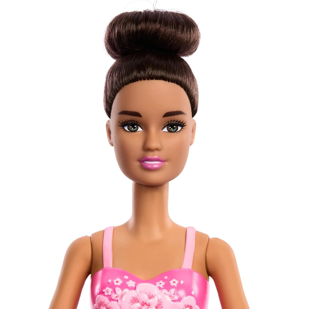 Barbie Ballerina Doll, Fashion Doll Wearing Removable Tutu, Posed with Ballet Arms & “en Pointe” Toe Shoes