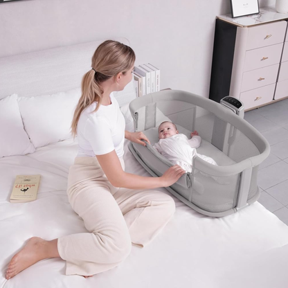 Mastela Dream Starlight Bedside Bassinet – Premium Comfort for Your Newborn
