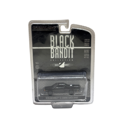 GreenLight Black Bandit Collection 1978 Chevrolet El Camino Super Sport 1:64 Diecast Model Car – Limited Edition