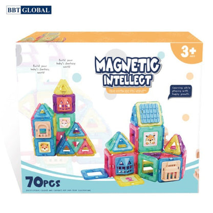 Magnetic Intellect - STEM Magnetic Building Set (70 Pieces) - Xinlebei Edition