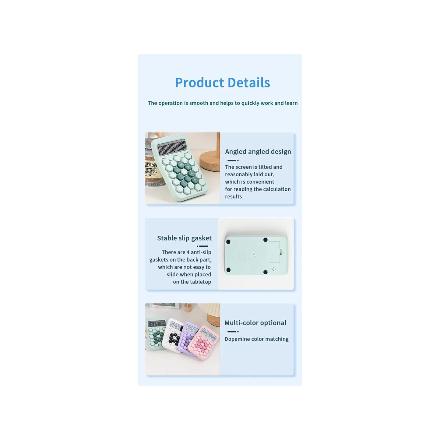 Karuida 12-Digit Basic Desktop Calculator – Vibrant Green, Portable & Efficient