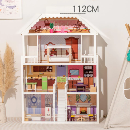 Grand Victorian Mansion Wooden Dollhouse Playset