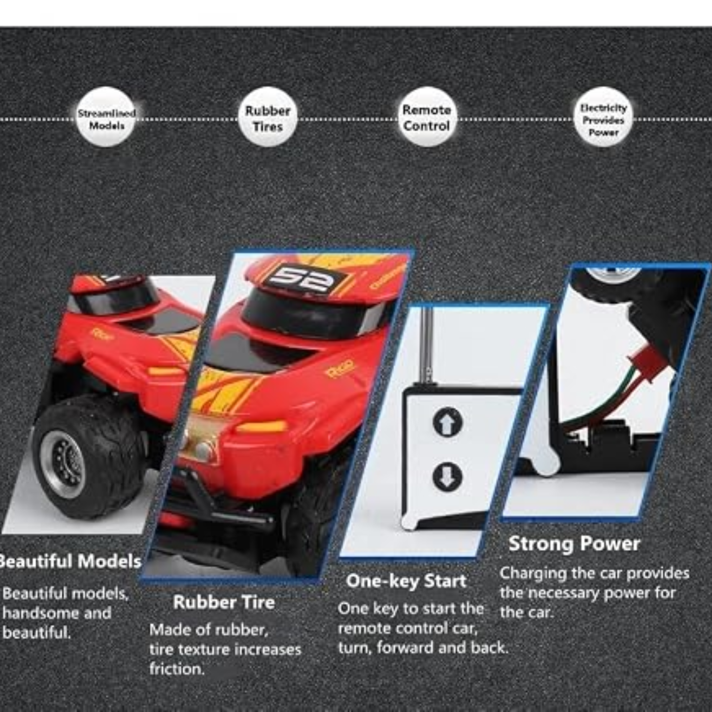 Create Toys / Shen Qi Wei 1:64 Scale Baja Racer (Yellow & Red)