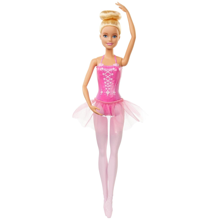 Barbie Ballerina Doll with Ballerina Outfit, Tutu, Sculpted Toe Shoes and Ballet-Posed Arms for Ages 3 and Up, GJL59