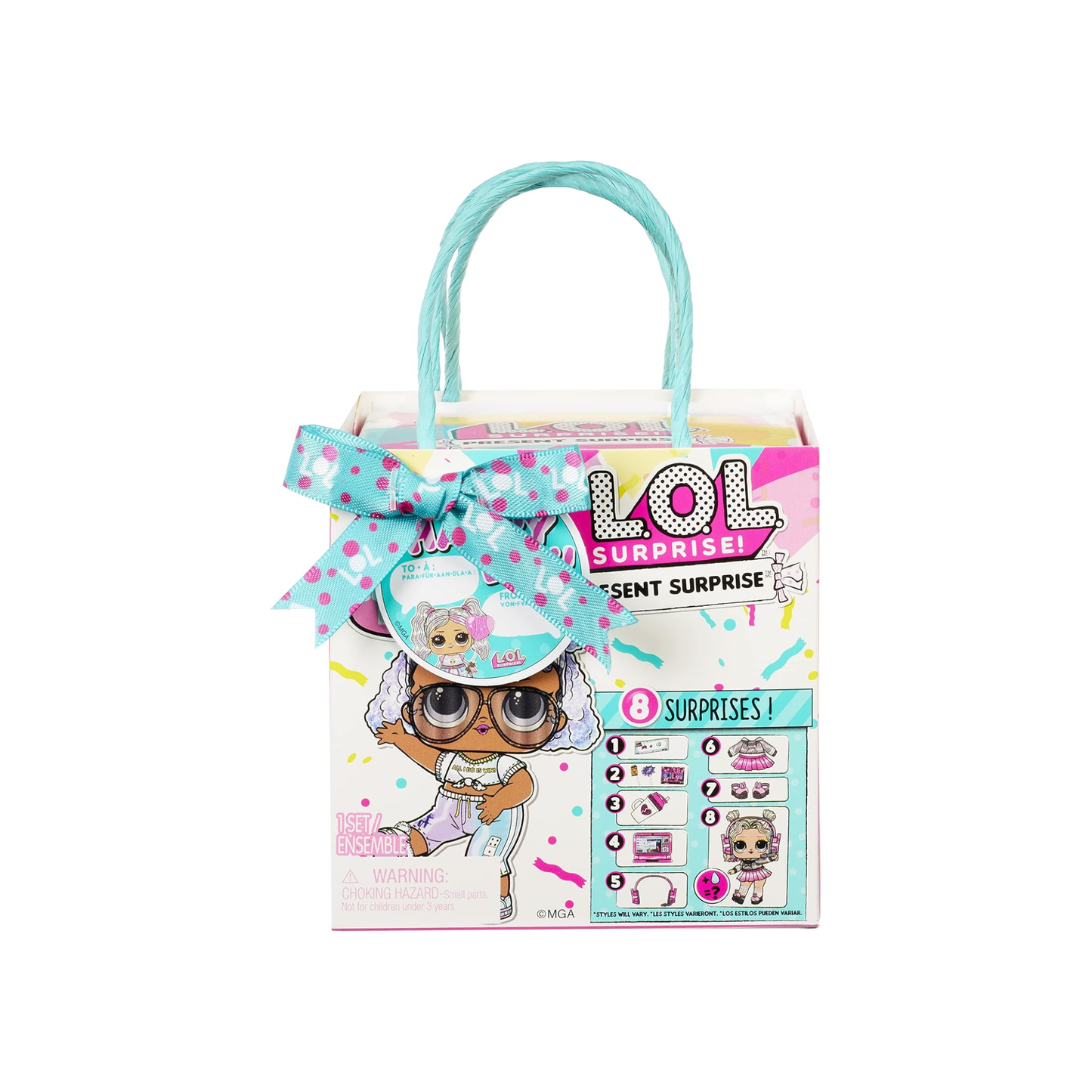 L.O.L. Surprise! Present Surprise Series Doll with 8 Surprises & Gift Bag Package