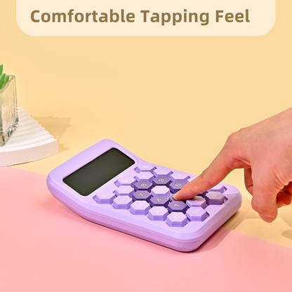 Karuida 12-Digit Basic Desktop Calculator – Sophisticated Purple, Stylish & Efficient