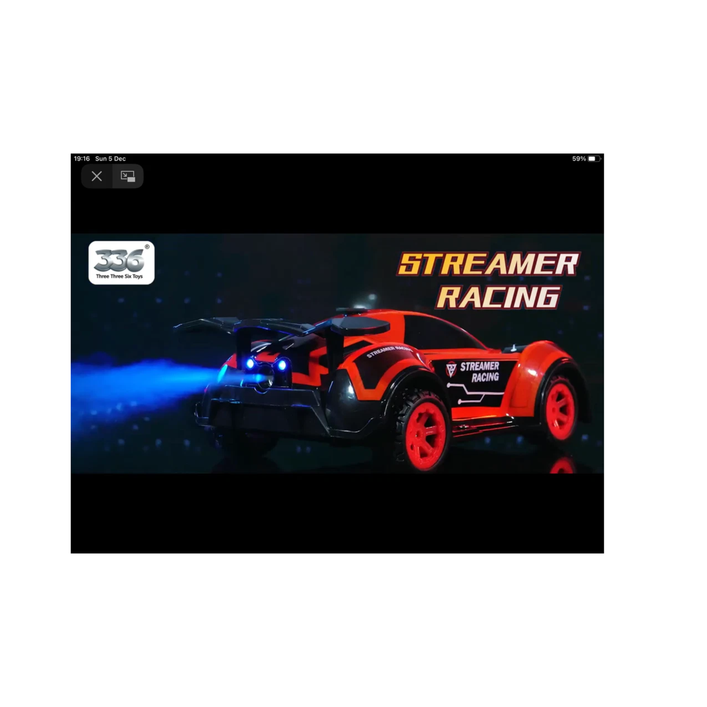 336 Toys Light Racing Spray Remote Control Stunt Car (Orange)