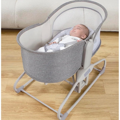 Mastela Deluxe Multi-Functional Bassinet – Premium Comfort in Sophisticated Light Grey