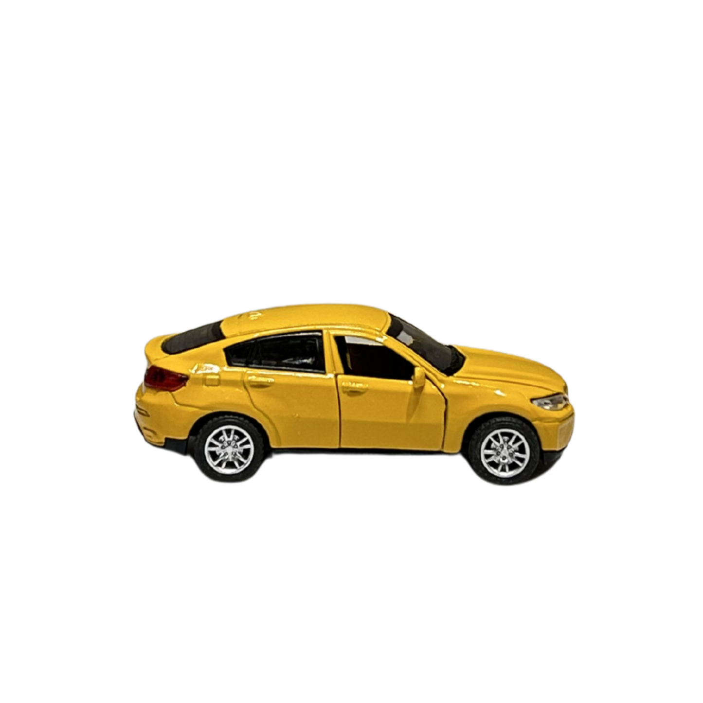 Yellow Die-Cast SUV Toy Car – Alloy Vehicle Model with Opening Doors for Kids