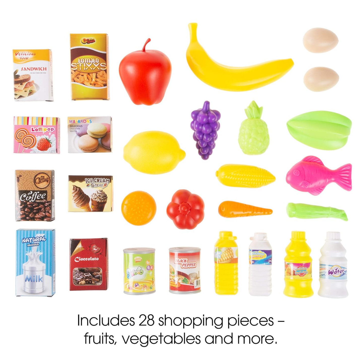 Bei Di Yuan Toys Mini Super Store – Kids Role-Play Grocery Supermarket Playset with Checkout & Accessories