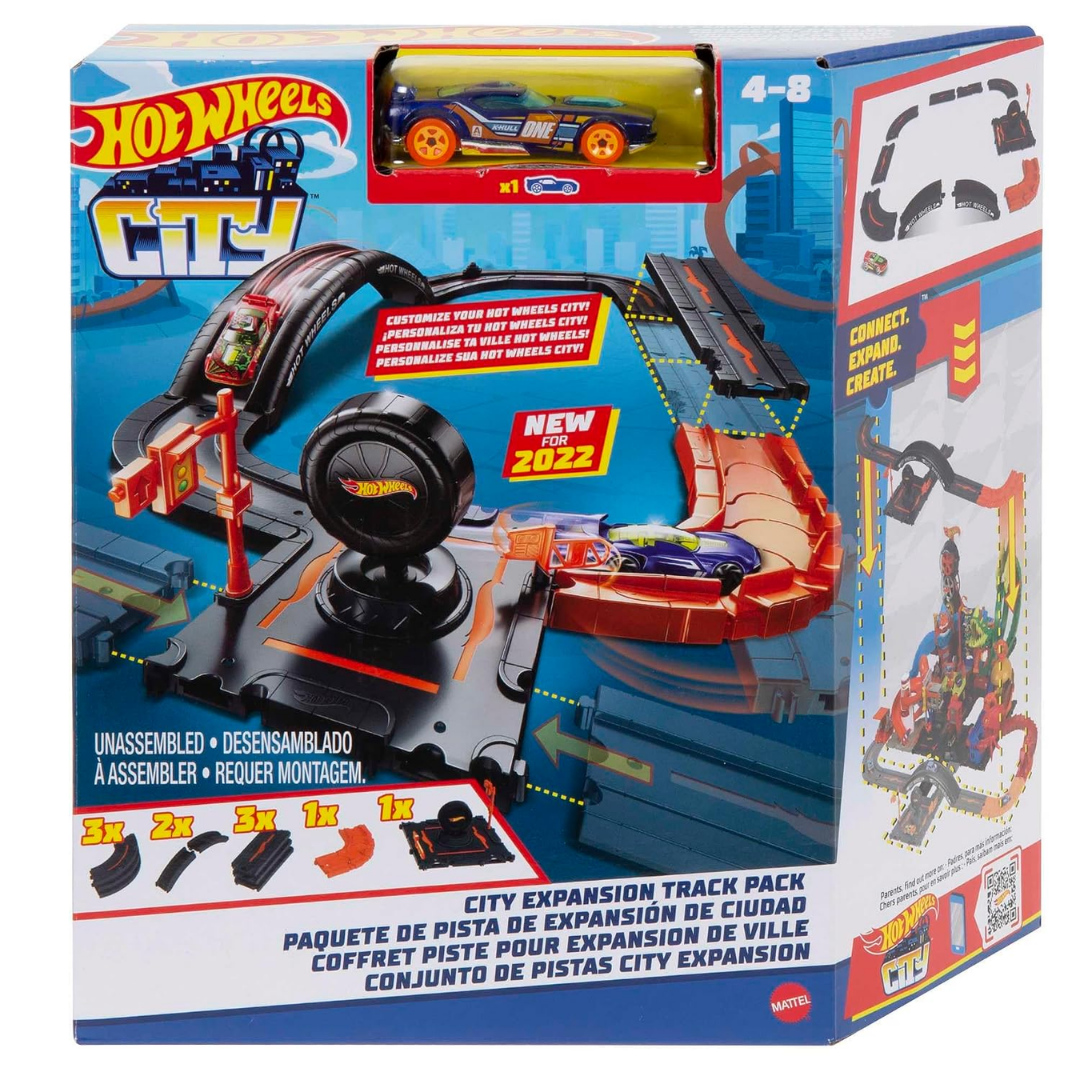 Hot Wheels®️City Expansion Track Pack, Track Set with 1 Hot Wheels®️