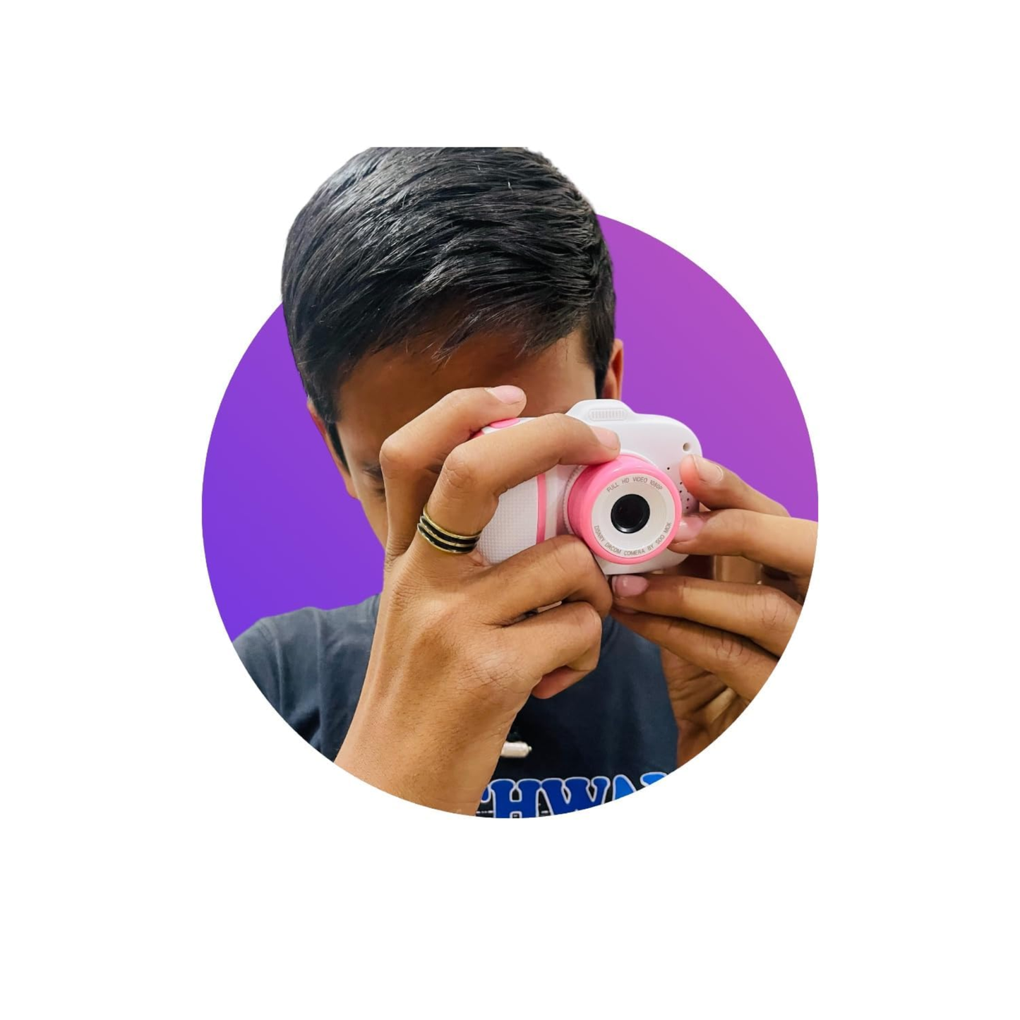 Funny Camera Series - Cartoon Camera (Pink Bow Hairband Edition)