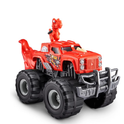 Smashers Monster Truck Surprise – Dino Monster Truck Playset with 25 Surprises & Collectible Race Car