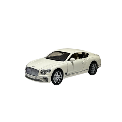 Luxury White Sports Coupe 1:24 Scale Die-Cast Model Car with Sound & Light Effects