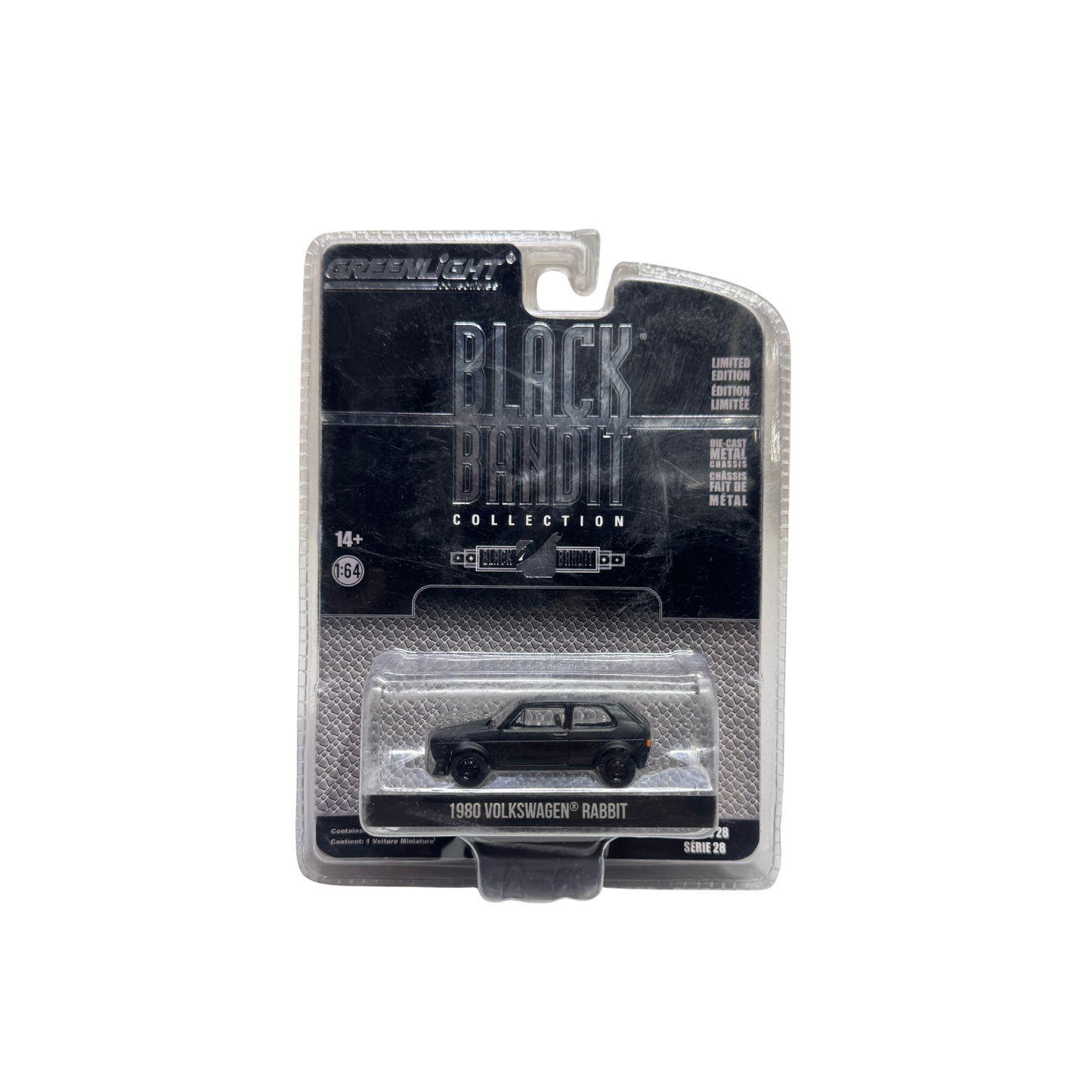 Vintage 1980 VW Rabbit "Black Bandit" – Limited Edition Die-Cast Hatchback