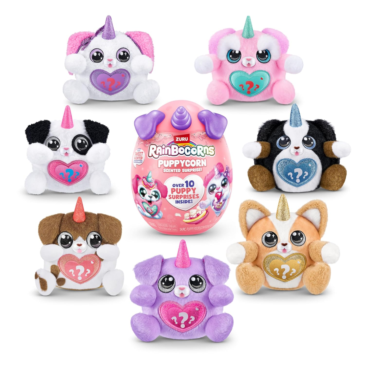 Rainbocorns Puppycorn Schnauzer Scent Surprise – Scented Plush Toy with Surprise Accessories