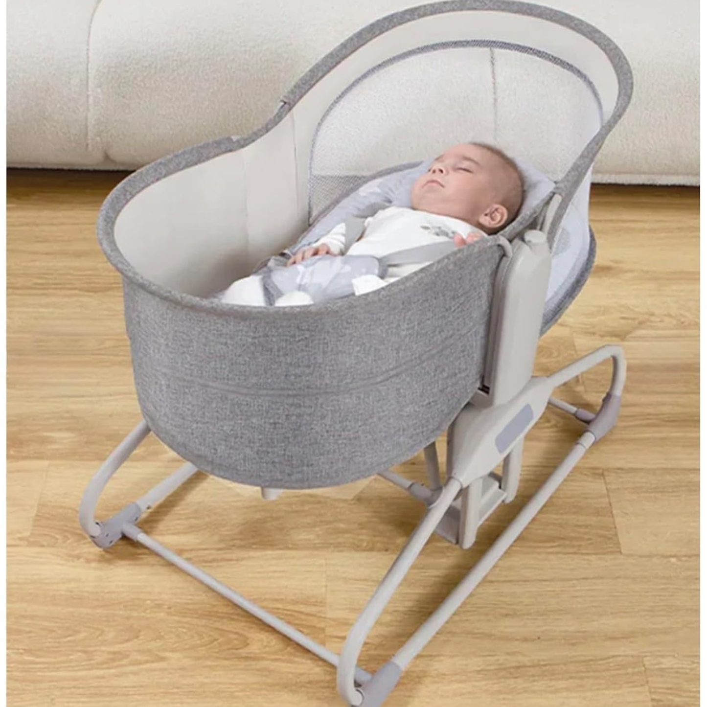 Mastela Deluxe Multi-Functional Bassinet – Premium Comfort in Sophisticated Dark Grey