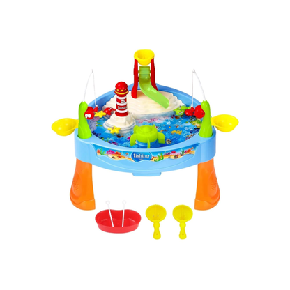 Water Paradise Fishing Game Table – Interactive 25-Piece Water Play Set for Kids (Ages 3+)