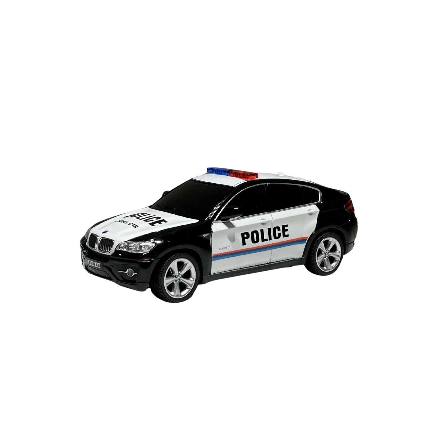BMW X6 Police RC Car 1:24 Scale – Full Function Remote Control SUV with Lights