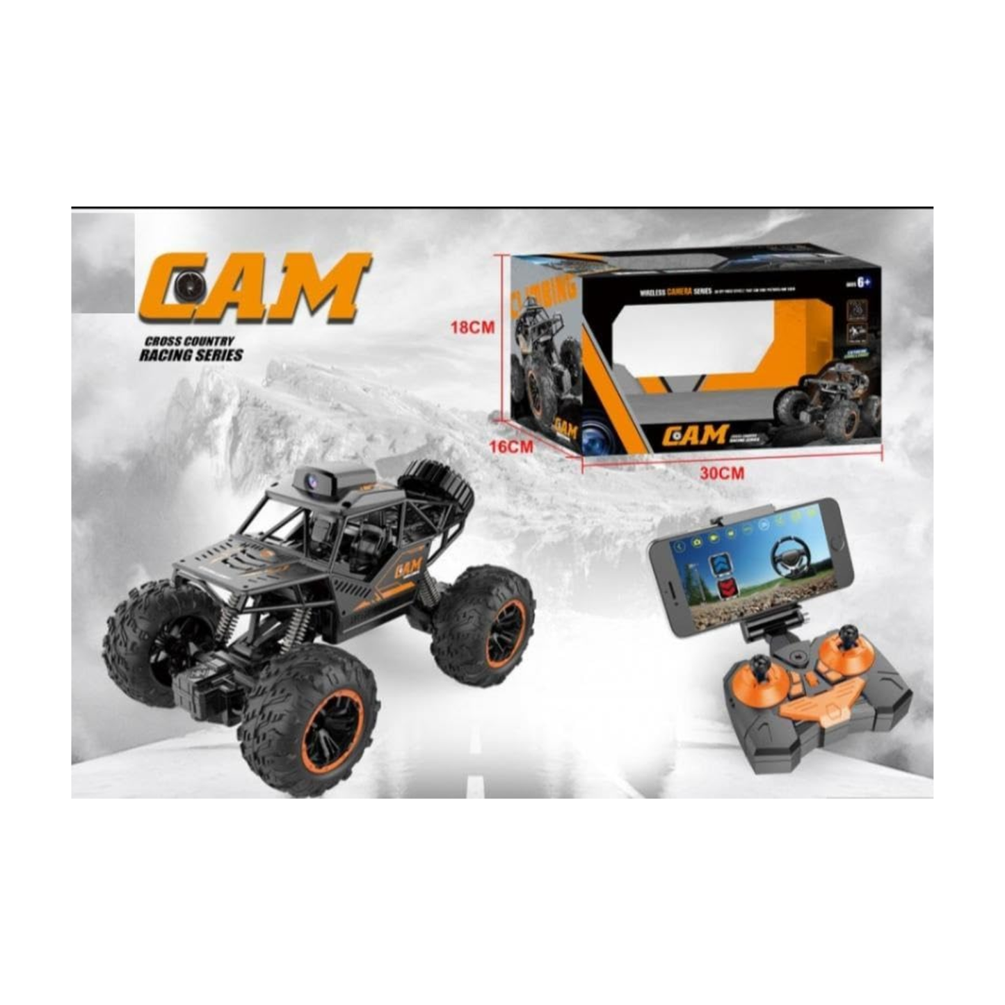 Lead Honor Bigfoot Monster Climbing RC Car – Off-Road App-Controlled Camera Stunt Truck