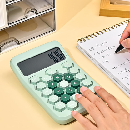 Karuida 12-Digit Basic Desktop Calculator – Vibrant Green, Portable & Efficient