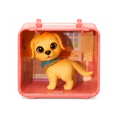Pets Figures - Light Brown Dog Collectible Toy Set (RS Edition)