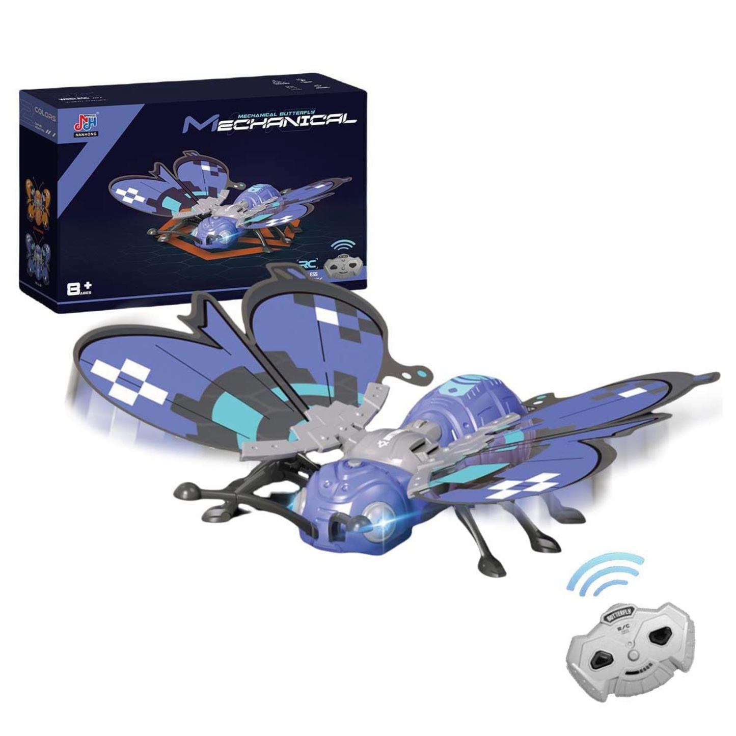 Mechanical Butterfly - Interactive STEM Toy (Blue Color) - Nanhong Edition