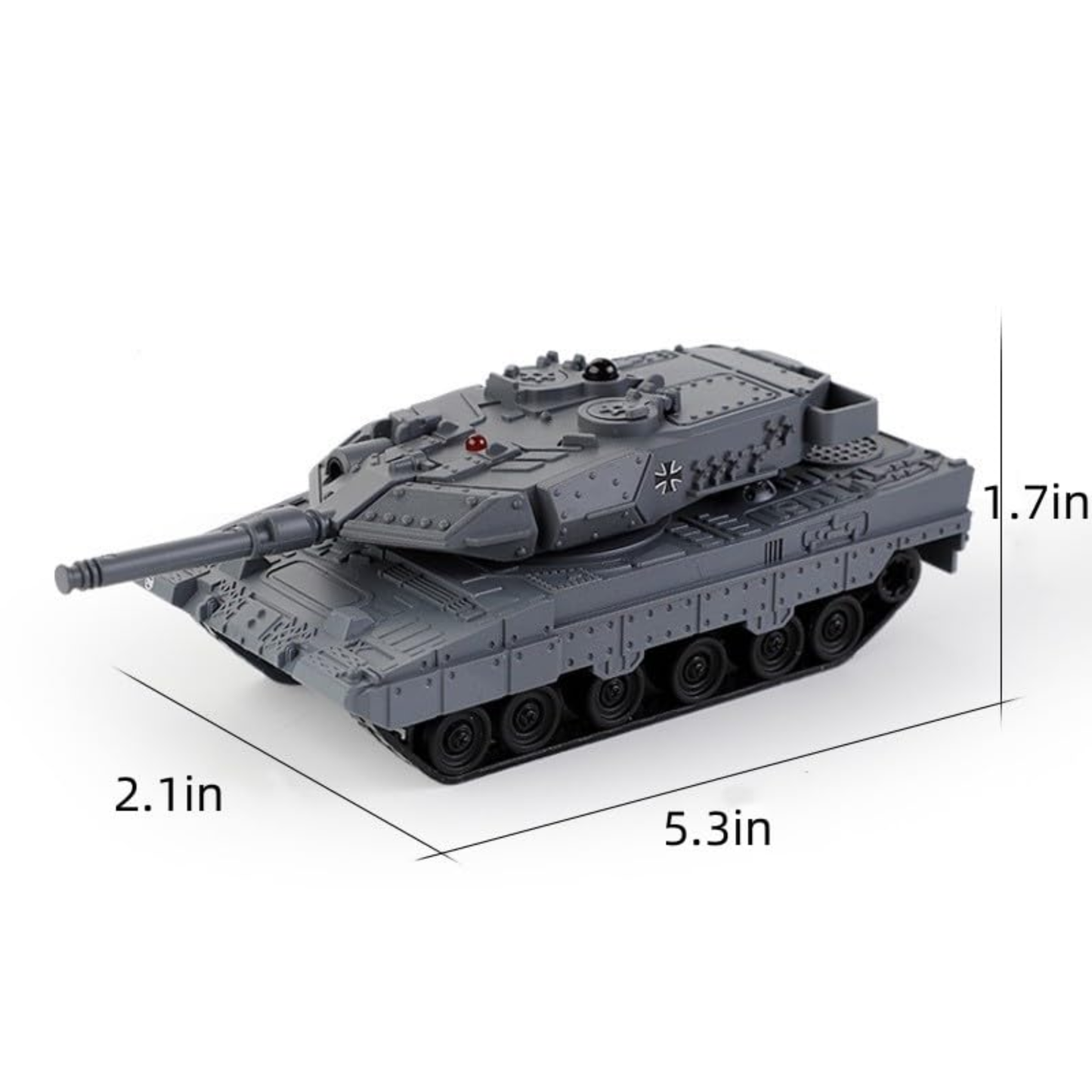 Happy Cow Remote Control Military Tank (Grey)